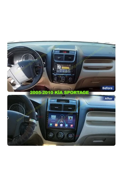 NAVMİNA KİA SPORTAGE 2005-2010 UYUMLU 9 İNÇ 4-32 GB MULTİMEDYA KAMERA - Resim 2