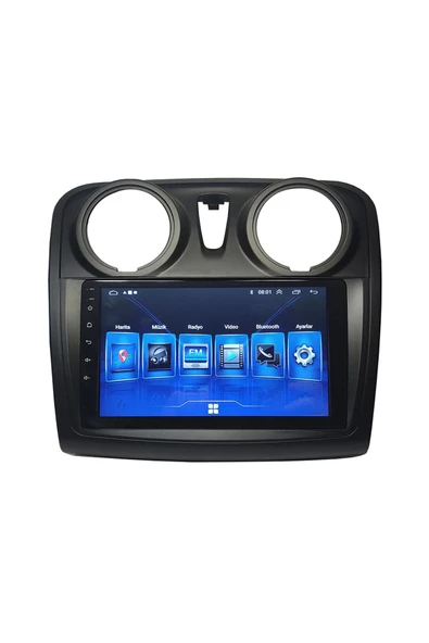 NAVMİNA Dacia Sandero Stepway 2015-2018 Uyumlu 9 inç 2+32 gb Multimedya - Resim 3