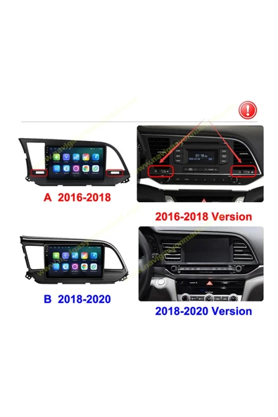 NAVMİNA Hyundai Elantra 2019-2020 Uyumlu 9 inç 2+32 GB Multimedya - Resim 3