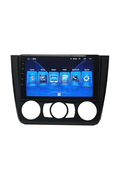 BMW 1 Serisi  2004-2011 Manuel Klima Uyumlu 9 inç Android Multimedya ürün görseli