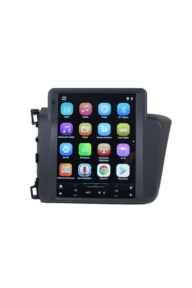 NAVMİNA Honda Civic FB7 2012-2015 Uyumlu 9.7 inç Tesla 2+32 GB Multimedya - Resim 2