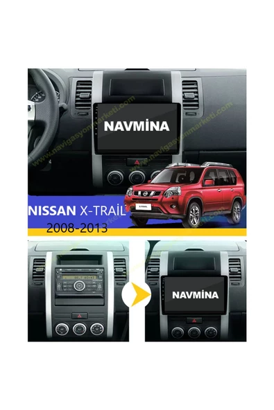 NAVMİNA NİSSAN X-TRAİL 2008-2013 UYUMLU 10 İNÇ 4-32 GB MULTİMEDYA - Resim 2
