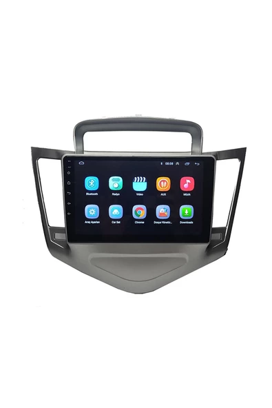 NAVMİNA Chevrolet CRUZE 2007-2012 Uyumlu 9 inç Gri Çerçeveli Multimedya - Resim 2