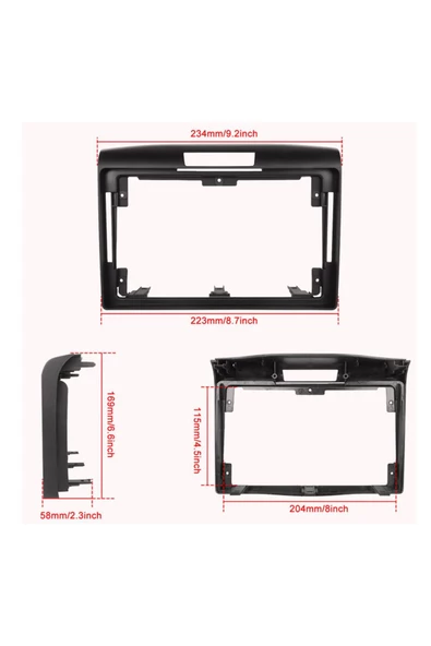 NAVMİNA Honda CRV 2013-2017 Uyumlu 9 inç 2+32 GB Multimedya - Resim 2