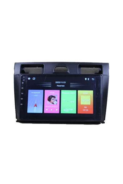 NAVMİNA Ford Fiesta 2006-2011 Uyumlu 9 inç SİYAH 2+32 GB Multimedya - Resim 4