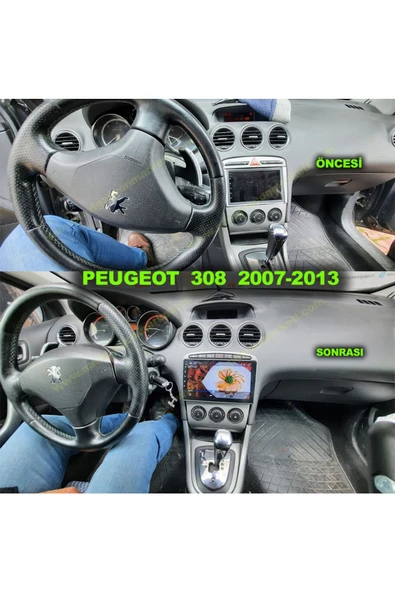 NAVMİNA PEUGEOT 308 2007-2013 UYUMLU 9 İNÇ 4-32 GB MULTİMEDYA ürün görseli