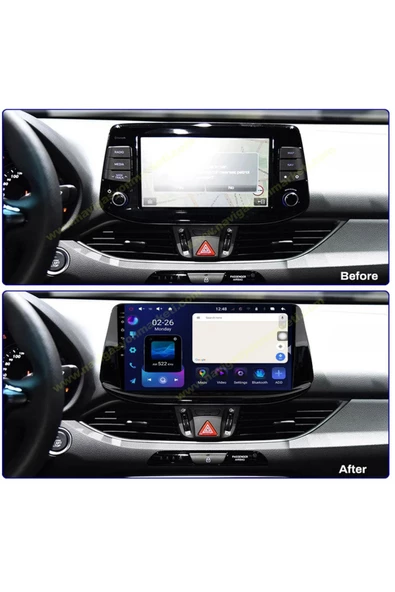 NAVMİNA Hyundai İ30 2018-2022 Uyumlu 9 inç 4-32 GB Multimedya ürün görseli
