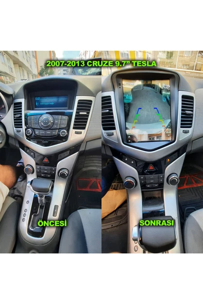 NAVMİNA Chevrolet CRUZE 2007-2012 Uyumlu 9.7 inç TESLA Multimedya - 5