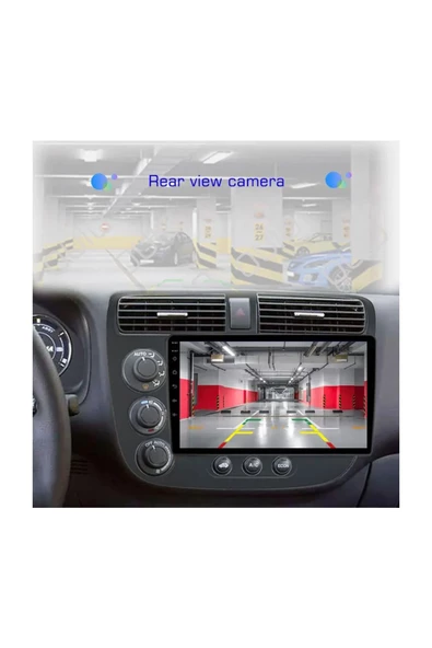 NAVMİNA Honda Civic 2001-2006 Uyumlu 9 inç 2+32 Gb Multimedya - Resim 4