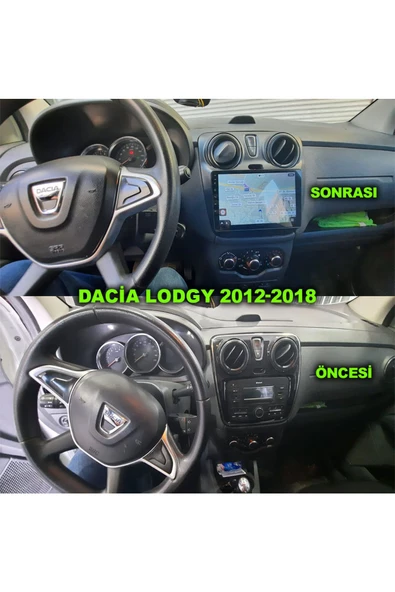 NAVMİNA Dacia Dokker Lodgy 2012-2022 Uyumlu 10 inç 2+32 gb Multimedya