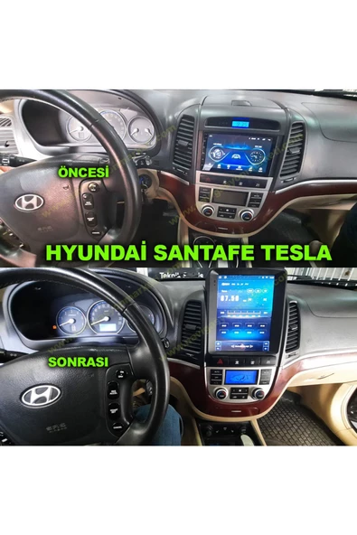 NAVMİNA Hyundai Santafe 2007-2011 Uyumlu 9.7 inç Tesla 4-32 GB Multimedya ürün görseli