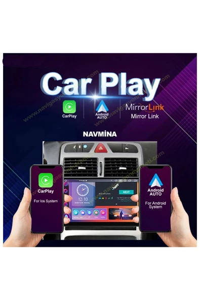 NAVMİNA PEUGEOT 307 2001-2008 4LÜ DÜĞMELİ 9 İNÇ 4-32 GB MULTİMEDYA - 3
