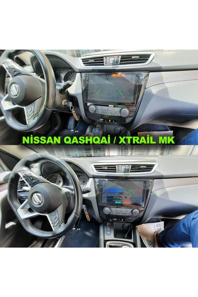 NAVMİNA NİSSAN QASHQAİ X-TRAİL 2014-2021 MANUEL KLİMA UYUMLU 10 İNÇ 4-32 GB MULTİMEDYA KAMERA ürün görseli