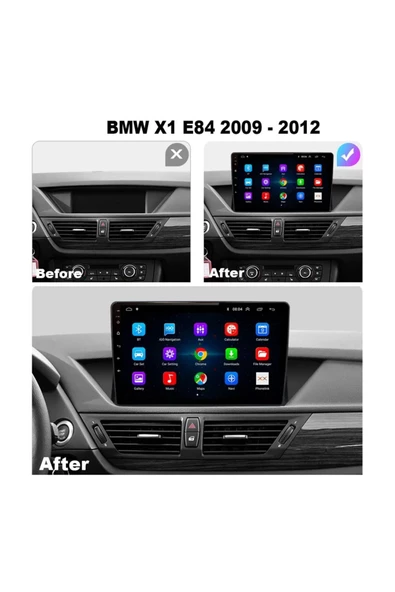 BMW X1 E84 2009-2013 Uyumlu 9 inç Android Multimedya ürün görseli
