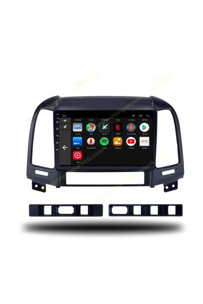 NAVMİNA Hyundai Santafe 2007-2011 Uyumlu 9 inç 4-32 GB Multimedya - Resim 5