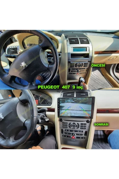 NAVMİNA PEUGEOT 407 2004-2011 UYUMLU 9 İN. 4-32 GB MULTİMEDYA KAMERA - 2