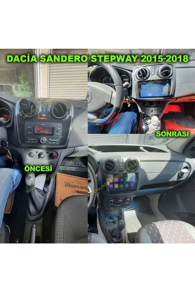 NAVMİNA Dacia Sandero Stepway 2015-2018 Uyumlu 9 inç 2+32 gb Multimedya ürün görseli