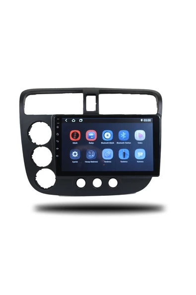NAVMİNA Honda Civic 2001-2006 Uyumlu 9 inç 2+32 Gb Multimedya - Resim 6