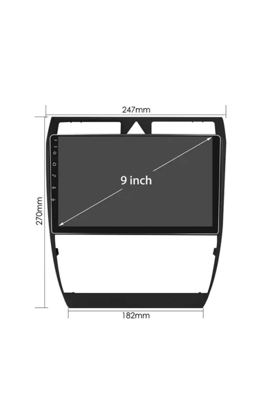Audi A6 1997-2004 Uyumlu 9 inç Android Multimedya - Resim 6