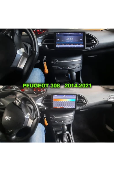 NAVMİNA PEUGEOT 308 2014-2021 UYUMLU 9 İNÇ 4-32 GB MULTİMEDYA