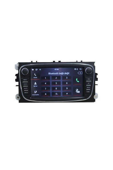 NAVMİNA Ford Focus 2 Mondeo 2007-2011 Uyumlu 7 inç Siyah 2+32 GB Multimedya - 3