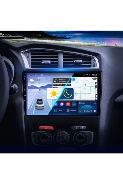 NAVMİNA Citroen C4 2011-2017 Uyumlu 10 inç 2+32 gb Multimedya - 6