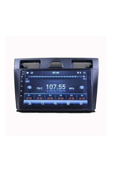 NAVMİNA Ford Fiesta 2006-2011 Uyumlu 9 inç SİYAH 2+32 GB Multimedya - Resim 2
