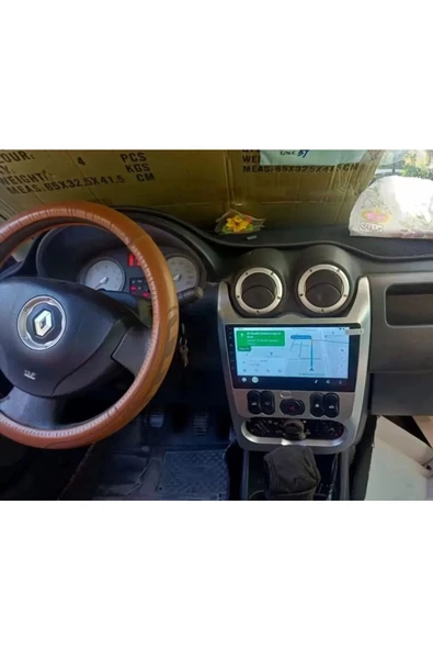 NAVMİNA Dacia Duster 2010-2013 Logan 2012-2015 Stepway 2008-2012 Uyumlu 9 inç 2+32 gb Gri Çerçeve Multimedya - 3