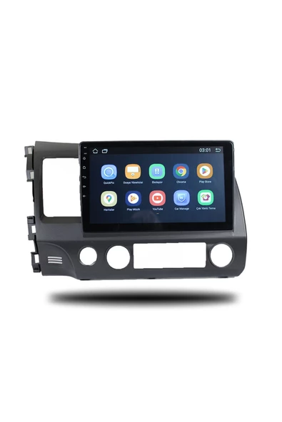 NAVMİNA Navmina Honda Civic FD6 2007-2011 Uyumlu 10 inç 2+32 GB Multimedya - 5