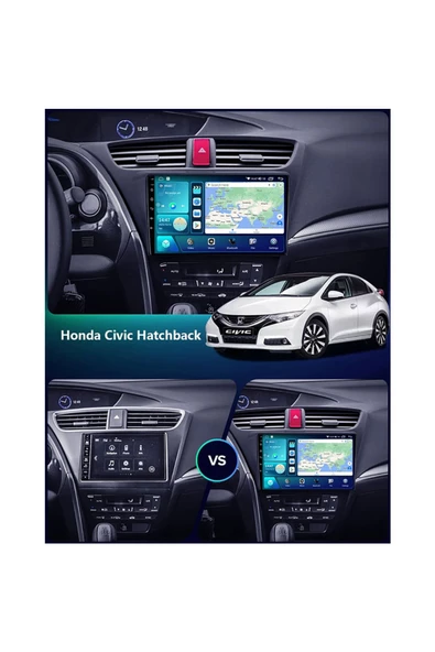 NAVMİNA Honda Civic  Uyumlu HB Euro 2013-2017 Uyumlu 9 inç 2+32 GB Multimedya