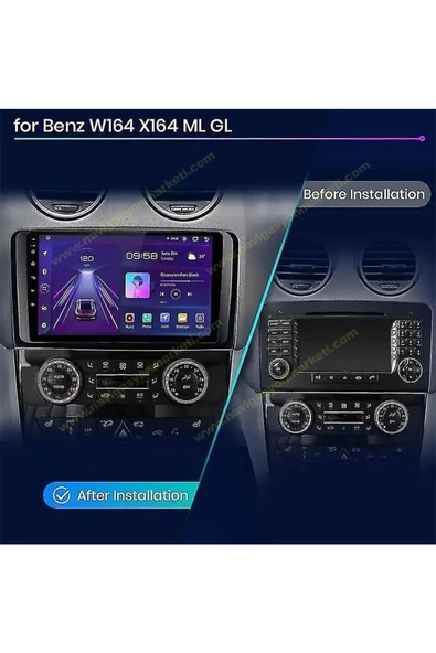NAVMİNA MERCEDES ML - GL 2006-2010 UYUMLU 9 İNÇ UYUMLU 4-32 GB MULTİMEDYA - Resim 2