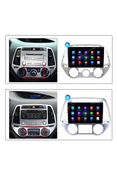 NAVMİNA HYUNDAİ İ20 2009-2011 DİJİTAL KLİMA UYUMLU 9 İNÇ 4-32GB MULTİMEDYA - 2