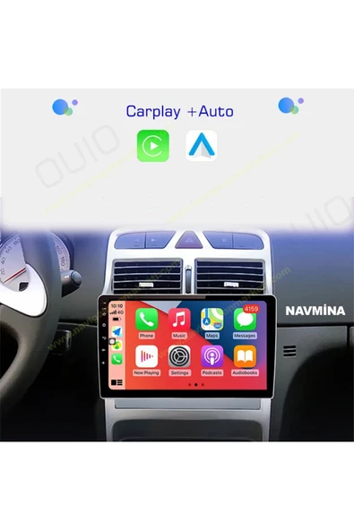 NAVMİNA PEUGEOT 307 2001-2008 4LÜ DÜĞMELİ 9 İNÇ 4-32 GB MULTİMEDYA - 4