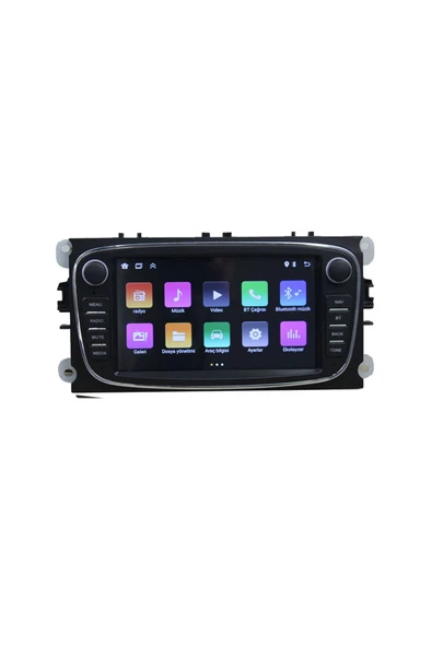 NAVMİNA Ford Focus 2 Mondeo 2007-2011 Uyumlu 7 inç Siyah 2+32 GB Multimedya - 6