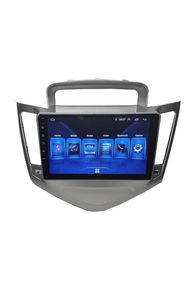 NAVMİNA Chevrolet CRUZE 2007-2012 Uyumlu 9 inç Gri Çerçeveli Multimedya - Resim 3