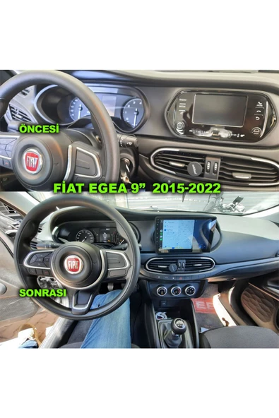 NAVMİNA Fiat EGEA 2015-2022 Uyumlu 9 inç 2+32 GB Multimedya