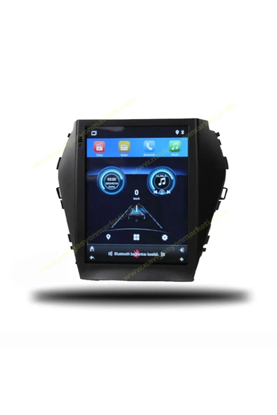 NAVMİNA Hyundai Santafe 2012-2016 Uyumlu 9.7 inç Tesla 4-32 GB Multimedya - Resim 2