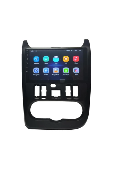 NAVMİNA Dacia Duster 2010-2013 Logan 2012-2015 Stepway 2008-2012 Uyumlu 9 inç 2+32 gb Siyah Multimedya - Resim 3