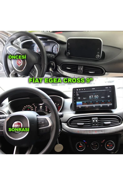 NAVMİNA Fiat EGEA URBAN CROSS Uyumlu 9 inç 2+32 GB Multimedya ürün görseli