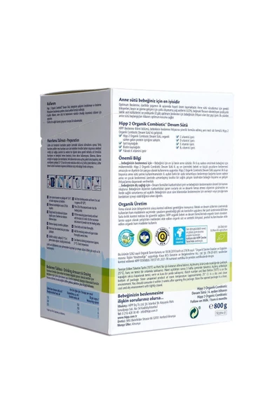 Organik Combiotic 2 Numara 800 GR 6-12 Ay 4`lü Avantaj Paketi (3200GR) - 6