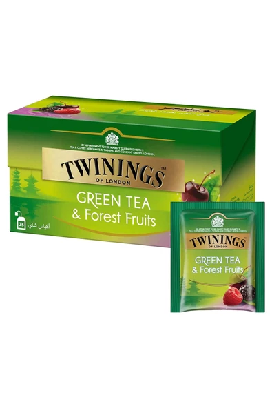 Twinings Orman Meyveli Yeşil Çay 25'li Bardak Poşet