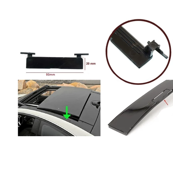 MERCEDES C Class W204 Tavan Oluk Çıtası Port Bagaj Kapağı 07-2014 - 3