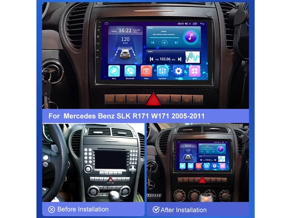 Mercedes SLK R171 Android Multimedya Sistemi (2004-2011) 2 GB RAM 32 GB Hafıza 4 Çekirdek Navimex - Resim 11