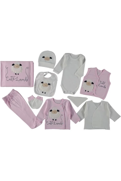 SEVİMLİ KUZU NAKIŞLI 10'LU ZIBIN SETİ - Resim 3