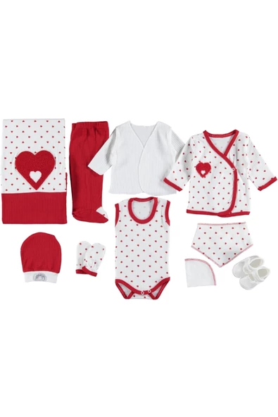 KALP BASKILI NAKIŞLI 10'LU ZIBIN SET - 3