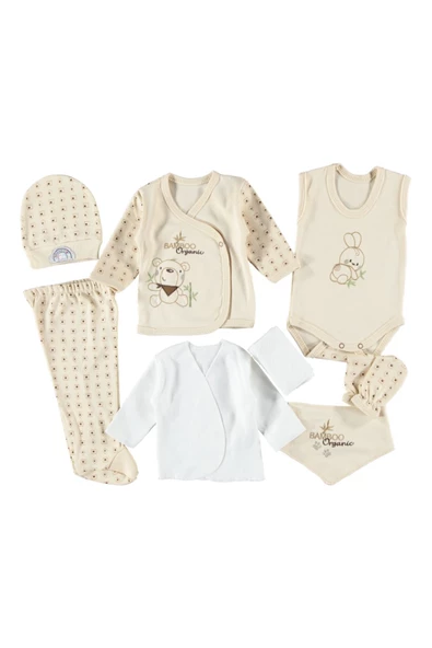 ORGANİK TAVŞAN NAKIŞLI 8'Lİ ZIBIN SETİ - Resim 3