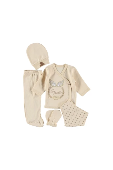 PRENSES NAKIŞLI ORGANİK 5'Lİ ZIBIN SETİ ürün görseli