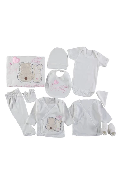 ARKASI DÖNÜK TAVŞAN NAKIŞLI 10'LU ZIBIN SETİ - Resim 3