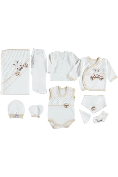 TAVŞAN APLİKELİ NOHUTLU 10'LU ZIBIN SETİ HASTANE ÇIKIŞI - Resim 2