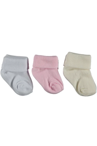 12 ADET YENİDOĞAN BEBEK ÇORAP (4 PAKET, PAKETTE 3 ADET MEVCUT) - 2